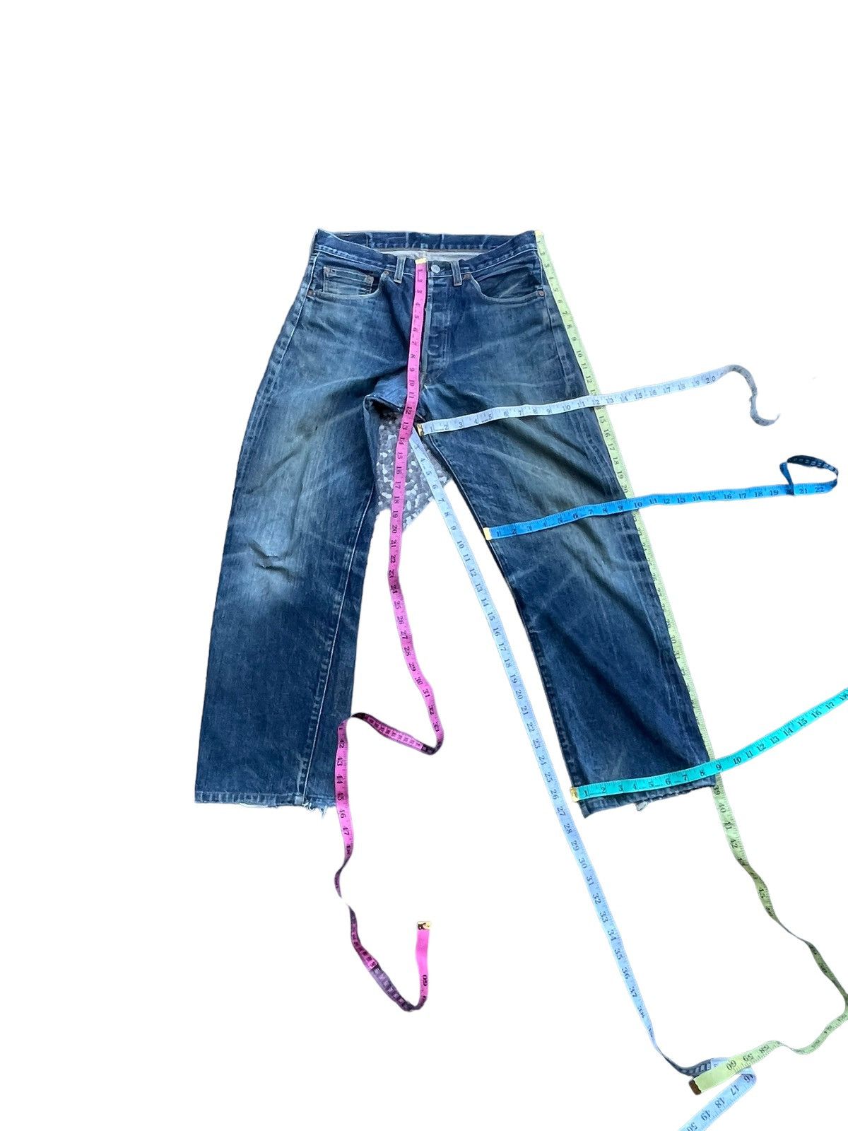 Levi's Vintage 1998 Levis 501 XX E Distresed & Rework Size US 31 - 23 Thumbnail