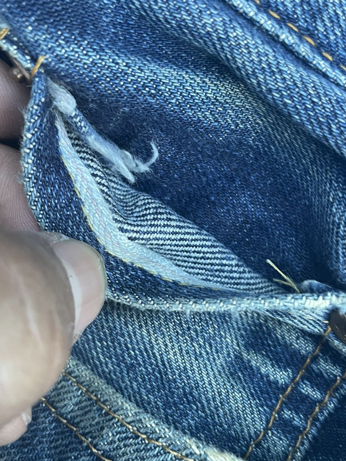 Levi's Vintage 1998 Levis 501 XX E Distresed & Rework Size US 31 - 21 Thumbnail