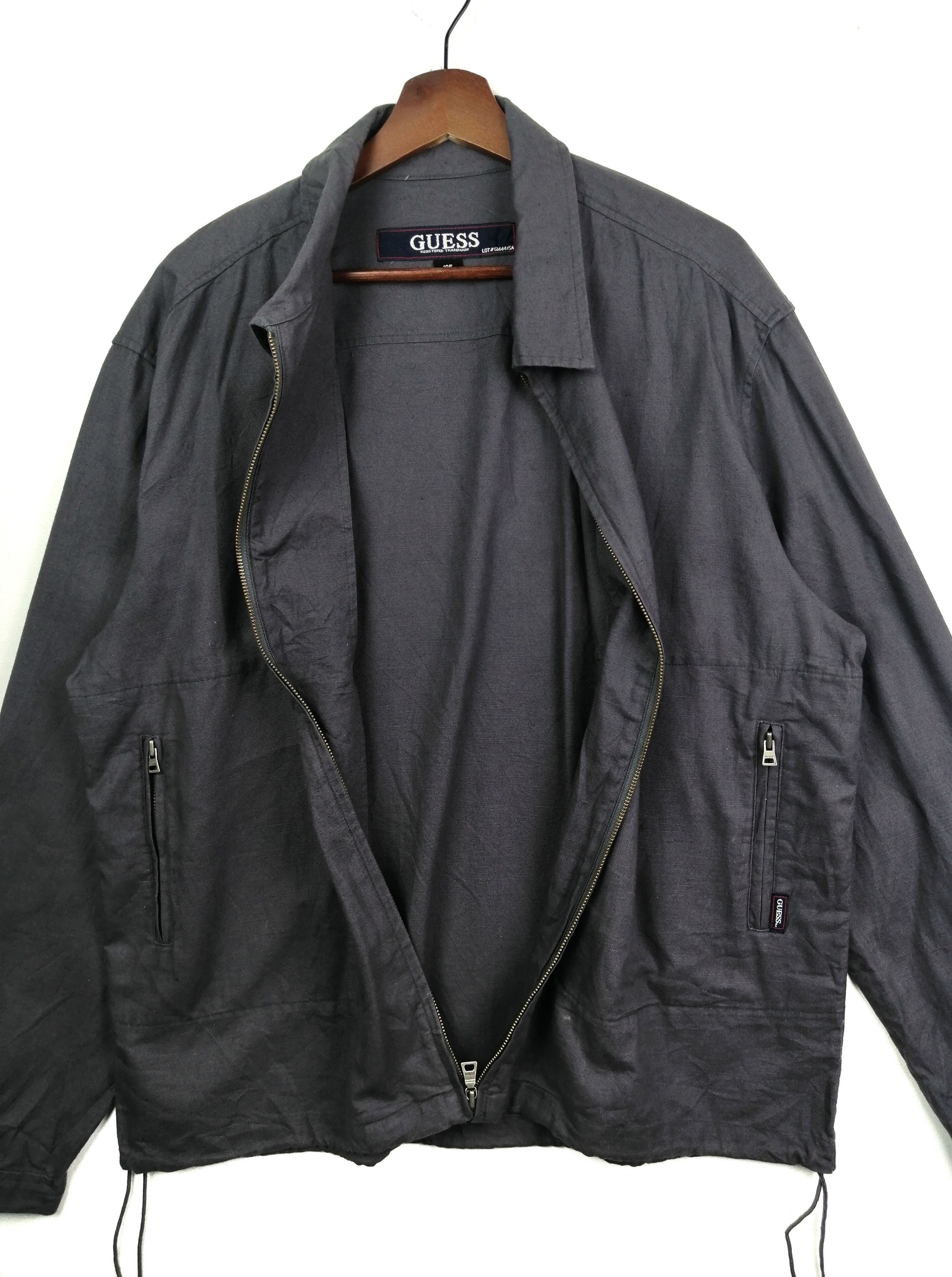 Guess × Vintage Vintage!! Guess Registered Trademark Pullover Zipper Size US L / EU 52-54 / 3 - 2 Thumbnail