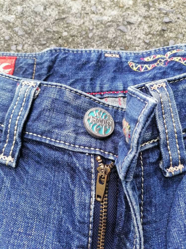 Edwin × Japanese Brand Edwin Blue Trip Nice Design Denim Jeans Size US 32 / EU 48 - 3 Thumbnail