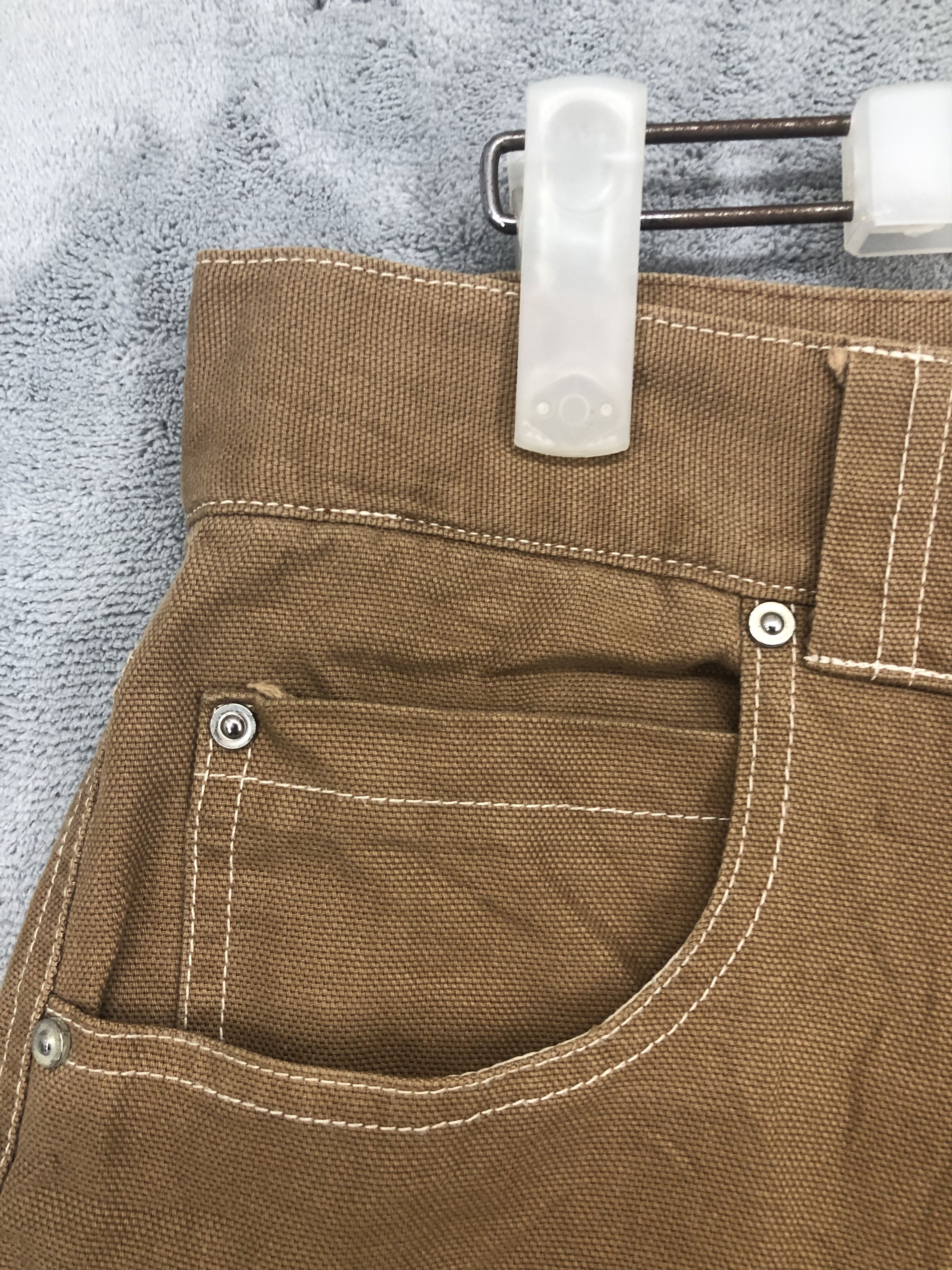Japanese Brand Cross Brown Baggy Big Pocket Jeans Size US 30 / EU 46 - 6 Thumbnail