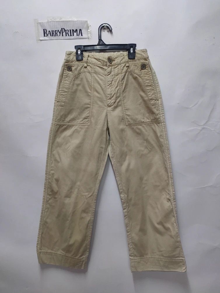 image of Issey Miyake Plantation Baggy Trouser Pants in Cream, Men's (Size 28)