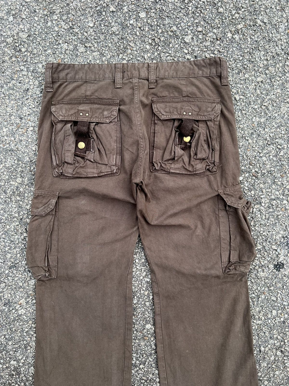 Japanese Brand SURPLUS DARK BROWN CARGO PANTS MULTIPOCKET TRAVIS SCOT STYLE Size US 30 / EU 46 - 10 Thumbnail