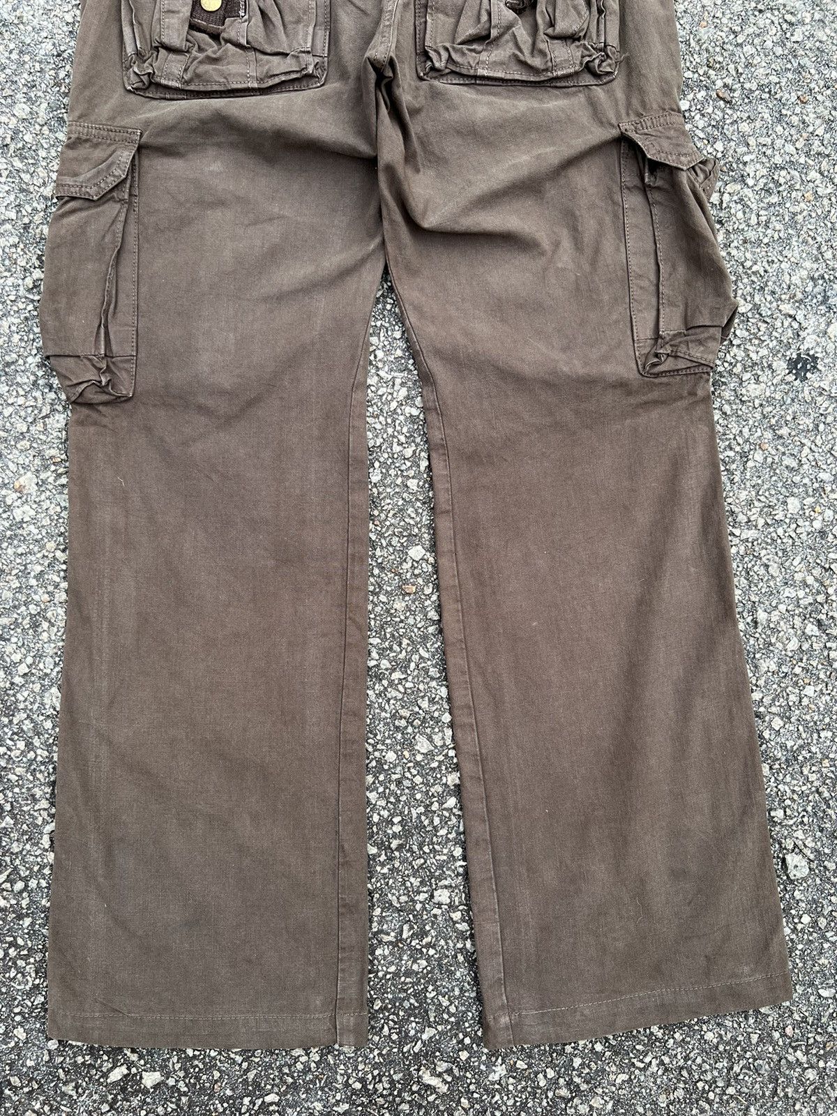 Japanese Brand SURPLUS DARK BROWN CARGO PANTS MULTIPOCKET TRAVIS SCOT STYLE Size US 30 / EU 46 - 11 Thumbnail