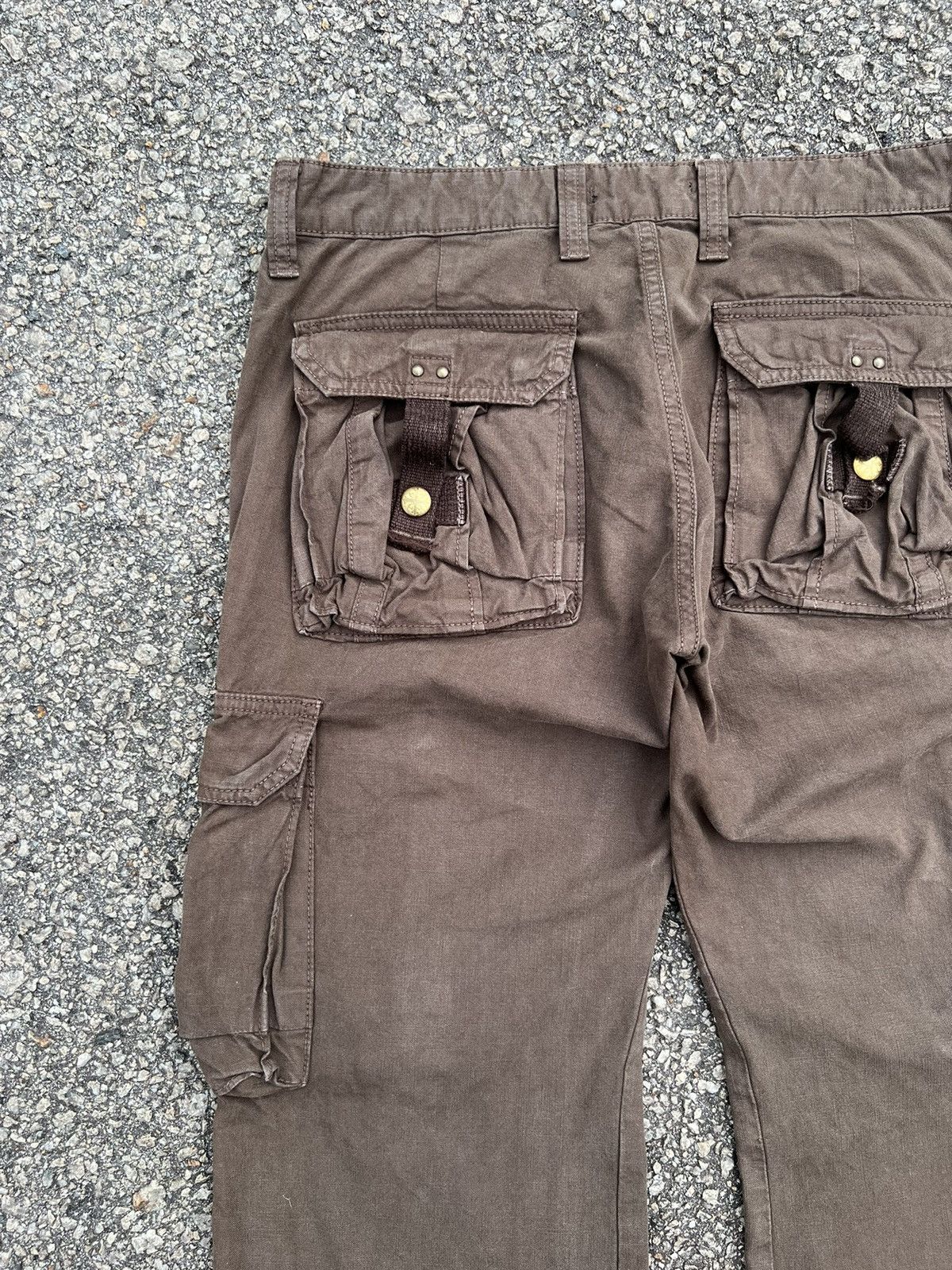 Japanese Brand SURPLUS DARK BROWN CARGO PANTS MULTIPOCKET TRAVIS SCOT STYLE Size US 30 / EU 46 - 12 Thumbnail