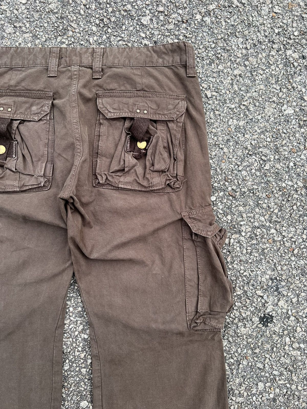 Japanese Brand SURPLUS DARK BROWN CARGO PANTS MULTIPOCKET TRAVIS SCOT STYLE Size US 30 / EU 46 - 13 Thumbnail