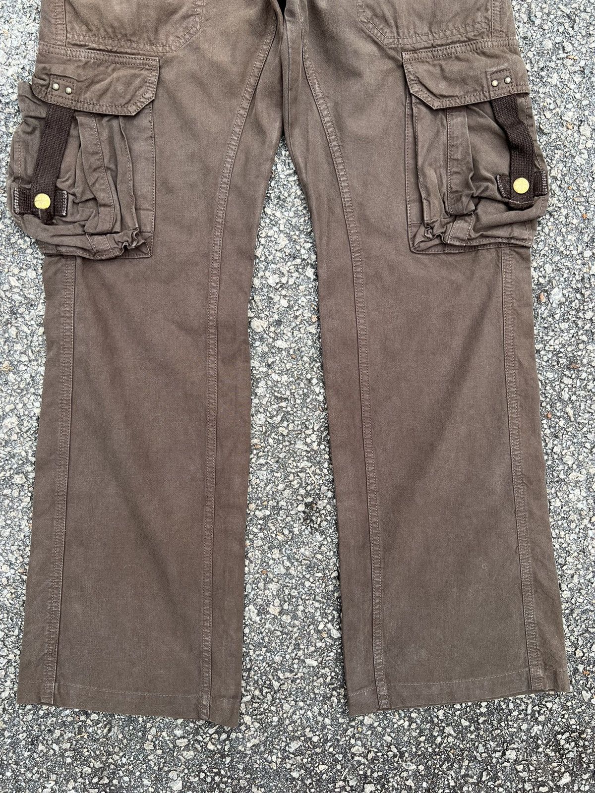 Japanese Brand SURPLUS DARK BROWN CARGO PANTS MULTIPOCKET TRAVIS SCOT STYLE Size US 30 / EU 46 - 4 Thumbnail