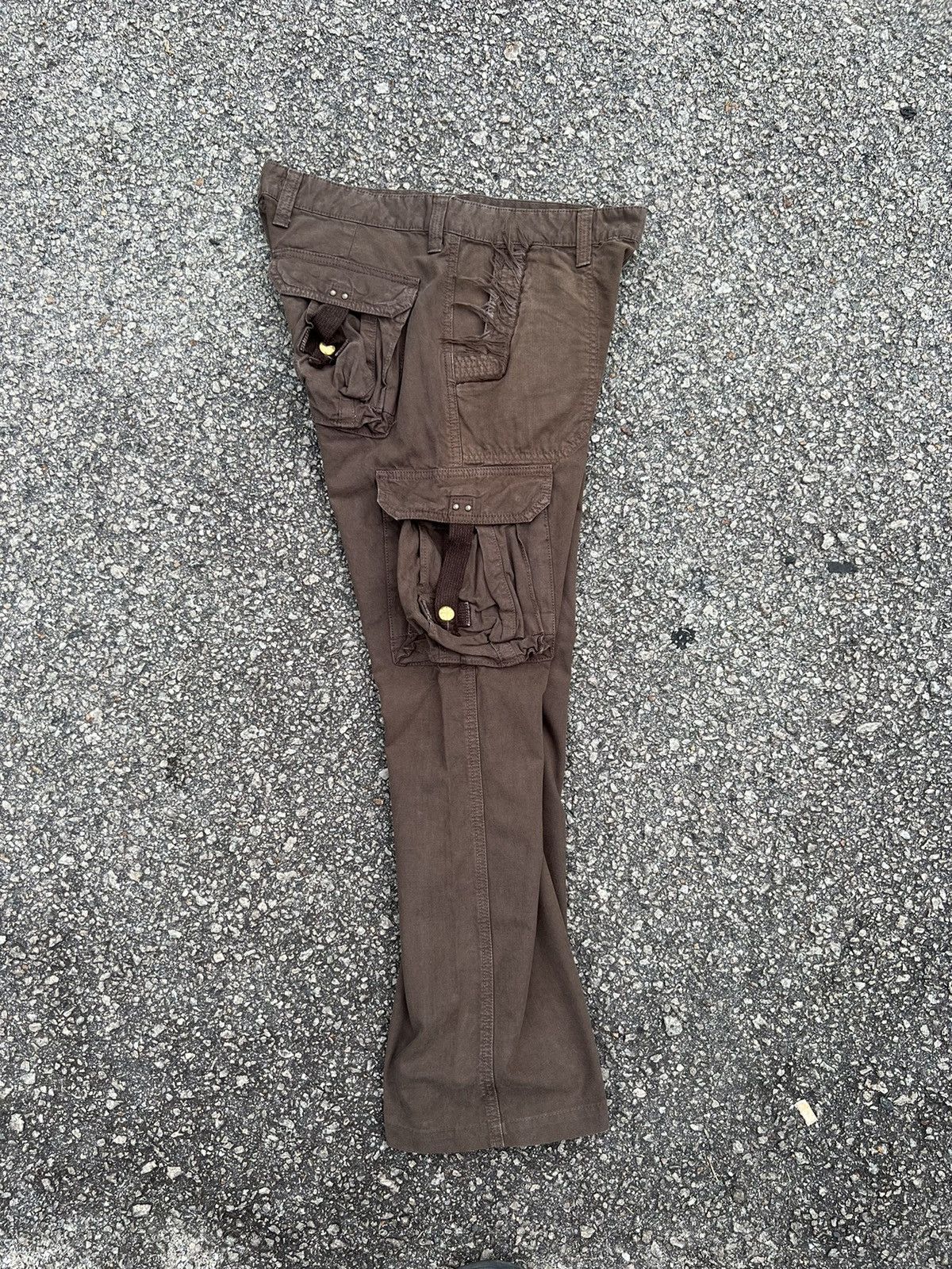 Japanese Brand SURPLUS DARK BROWN CARGO PANTS MULTIPOCKET TRAVIS SCOT STYLE Size US 30 / EU 46 - 16 Thumbnail
