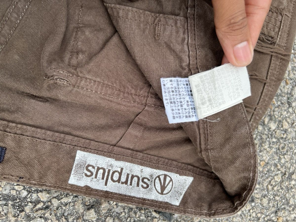 Japanese Brand SURPLUS DARK BROWN CARGO PANTS MULTIPOCKET TRAVIS SCOT STYLE Size US 30 / EU 46 - 20 Thumbnail