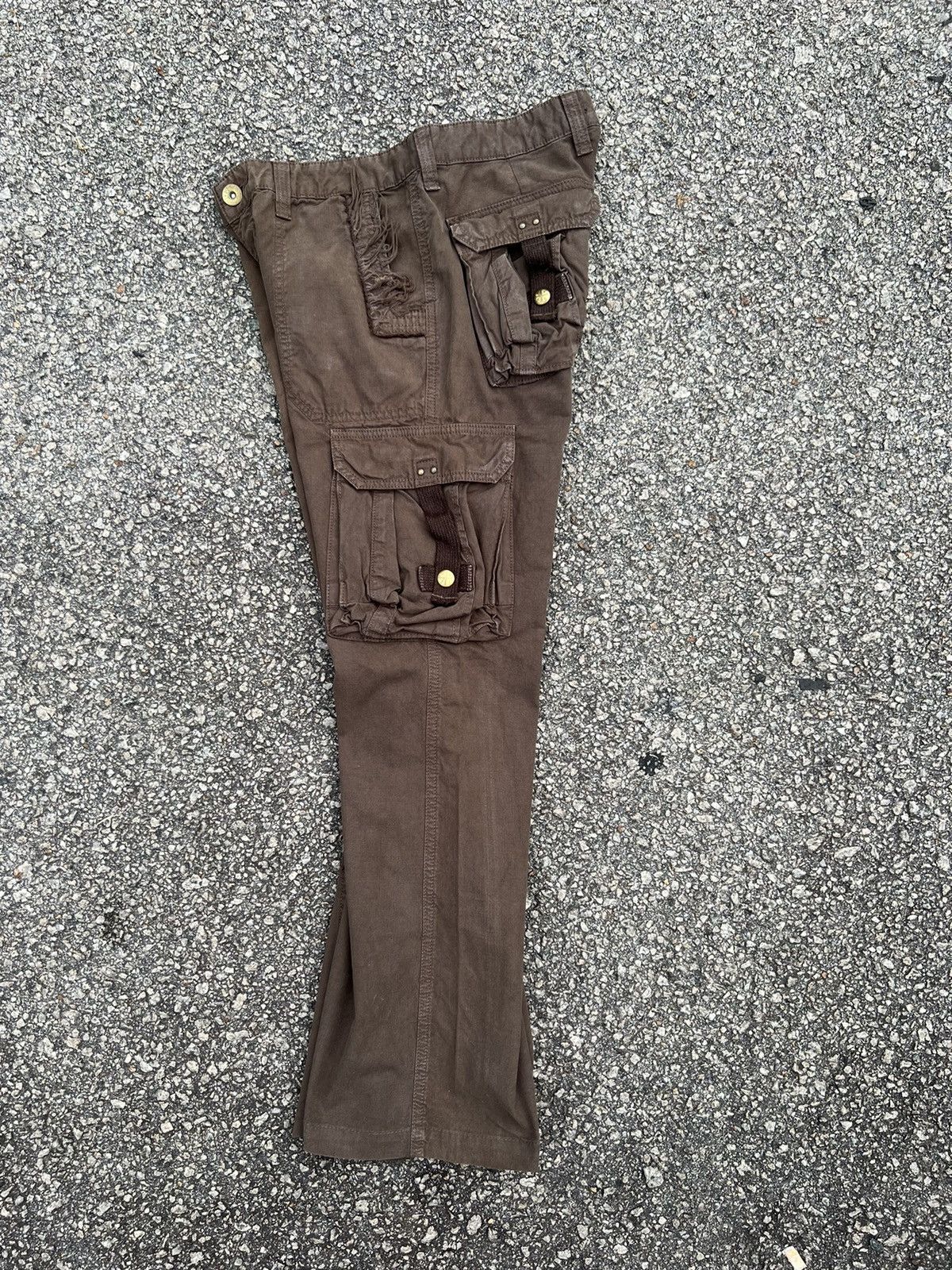 Japanese Brand SURPLUS DARK BROWN CARGO PANTS MULTIPOCKET TRAVIS SCOT STYLE Size US 30 / EU 46 - 17 Thumbnail