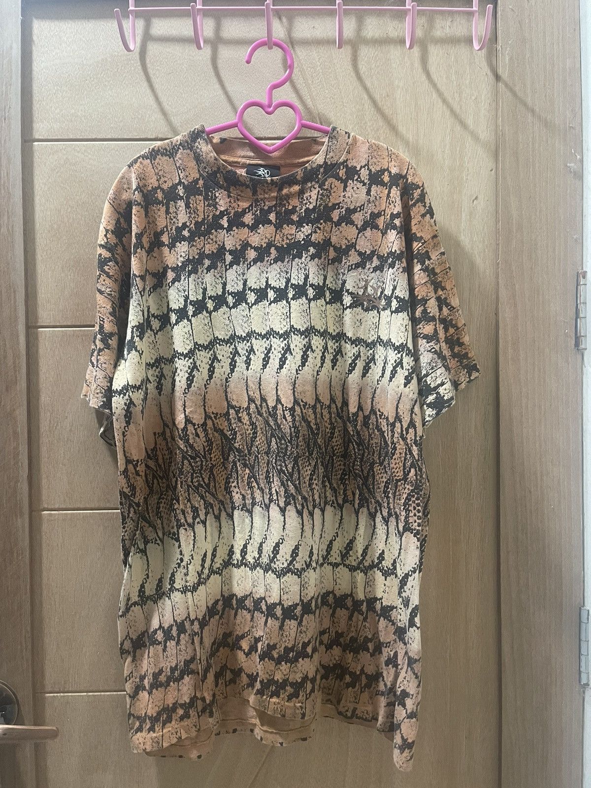 image of Made In USA x Vintage 360 Hard Wear Snake Skin Full All Over Print, Men's (Size Large)
