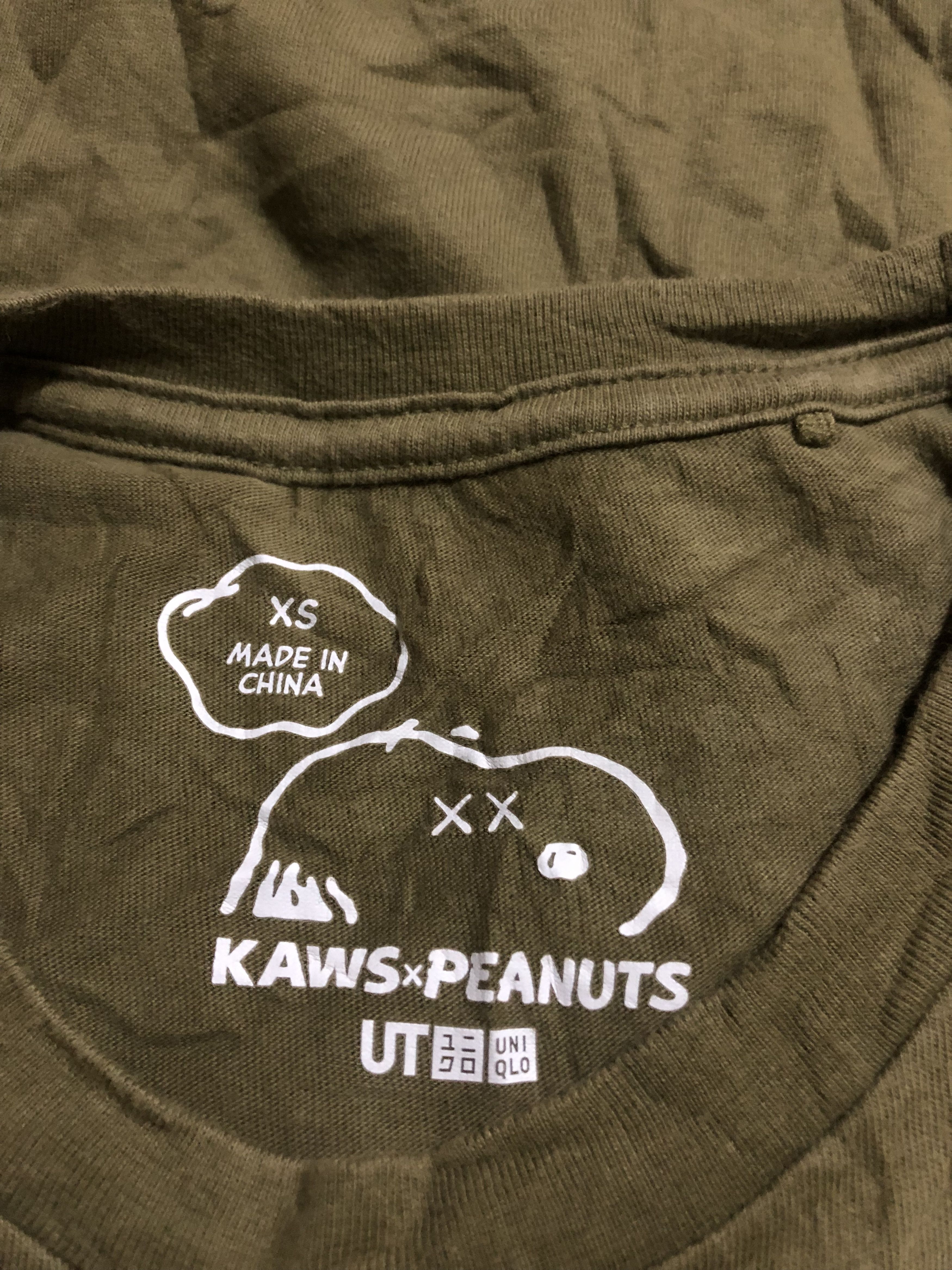Japanese Brand Kaws x Peanuts Uniqlo Tshirt Size US XS / EU 42 / 0 - 4 Thumbnail