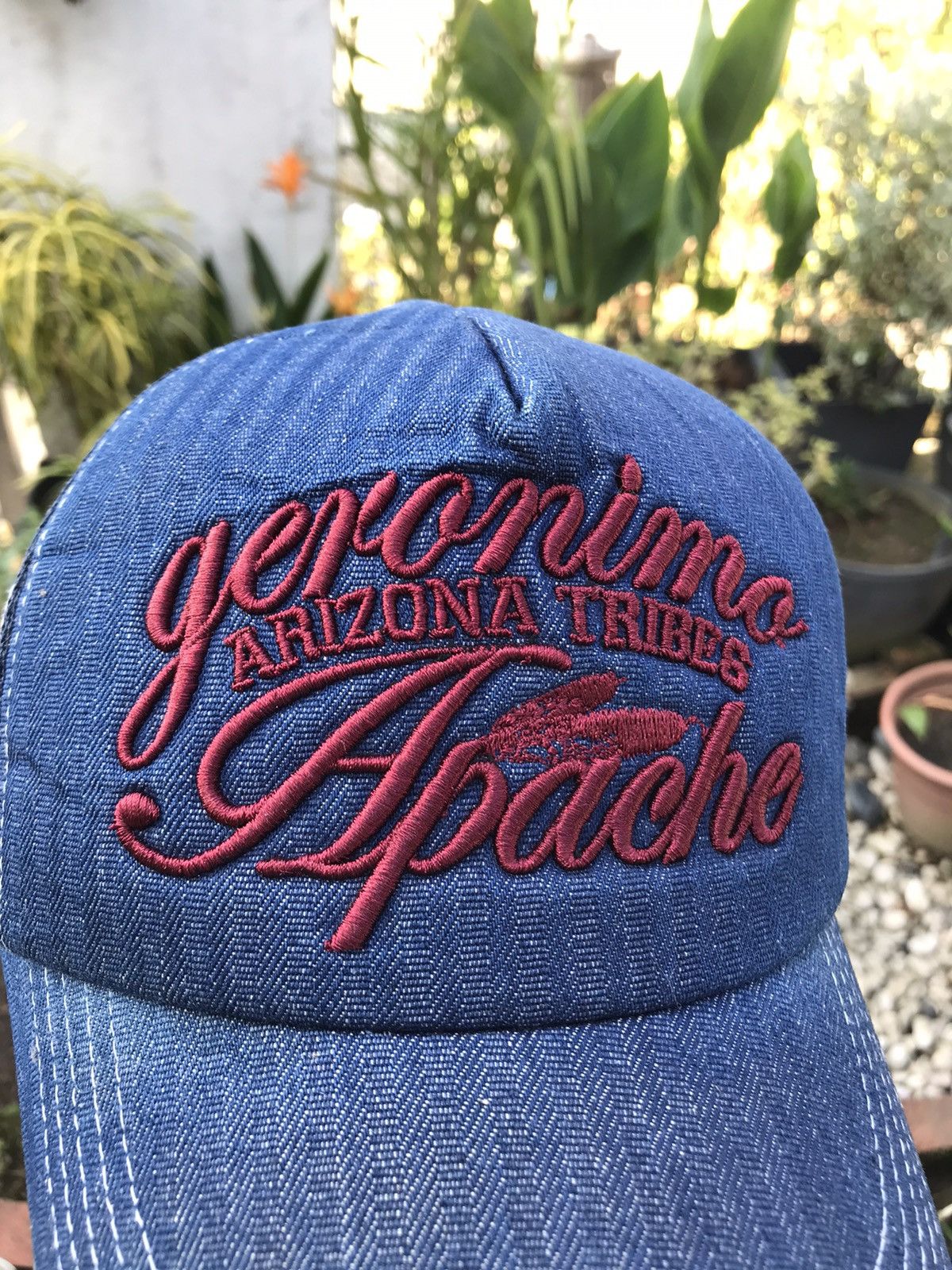 Japanese Brand GERONIMO ARIZONA TRIBES APACHE CAP HAT 🇯🇵 Size ONE SIZE - 2 Thumbnail