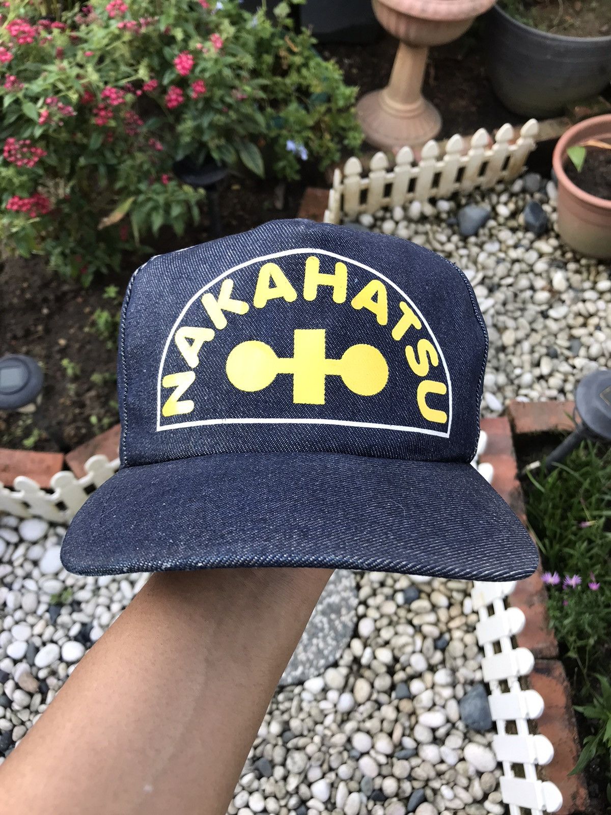 Japanese Brand AUTHENTIC VINTAGE NAKAHATSU DENIM CAP HAT 🇯🇵 Size ONE SIZE - 1 Thumbnail