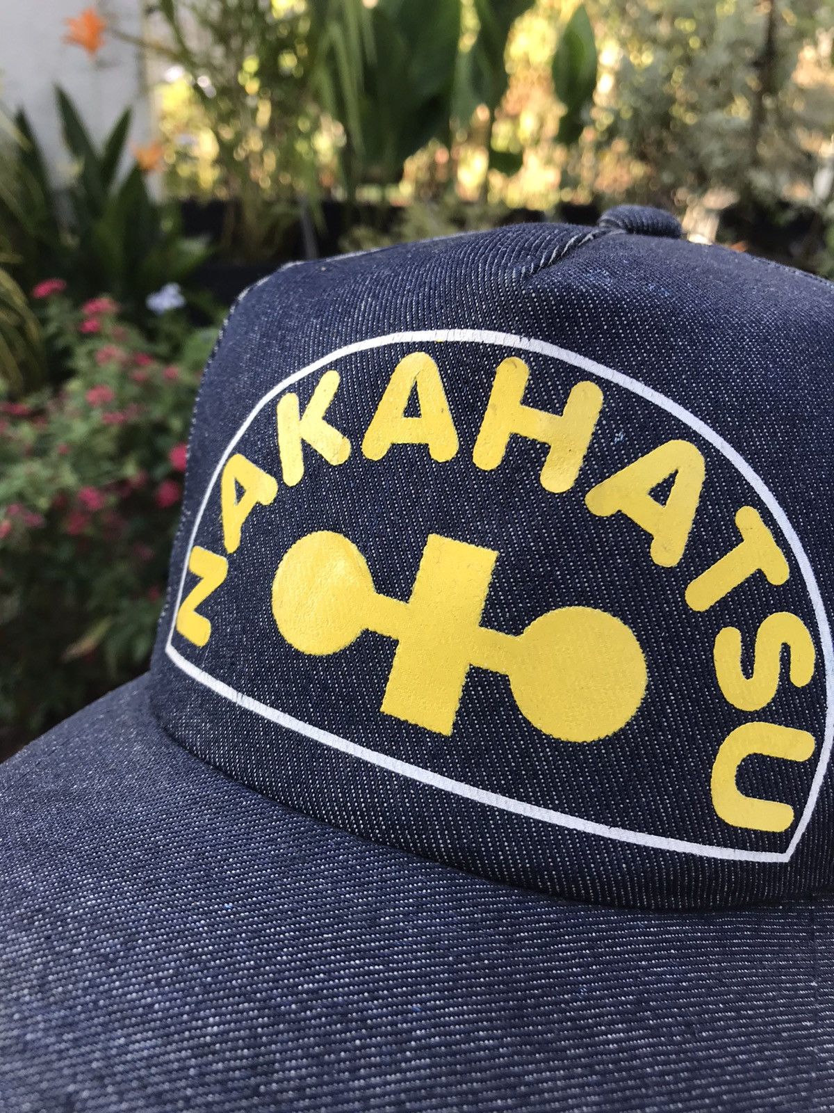 Japanese Brand AUTHENTIC VINTAGE NAKAHATSU DENIM CAP HAT 🇯🇵 Size ONE SIZE - 2 Thumbnail