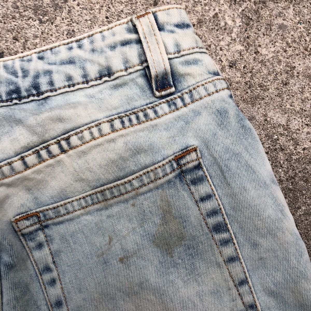 Acne Studios × Vintage 🔥Rare🔥Acne Studios Flex Silver Stoned Wash Rips Denim Jeans Size 24" / US 00 / IT 34 - 10 Thumbnail