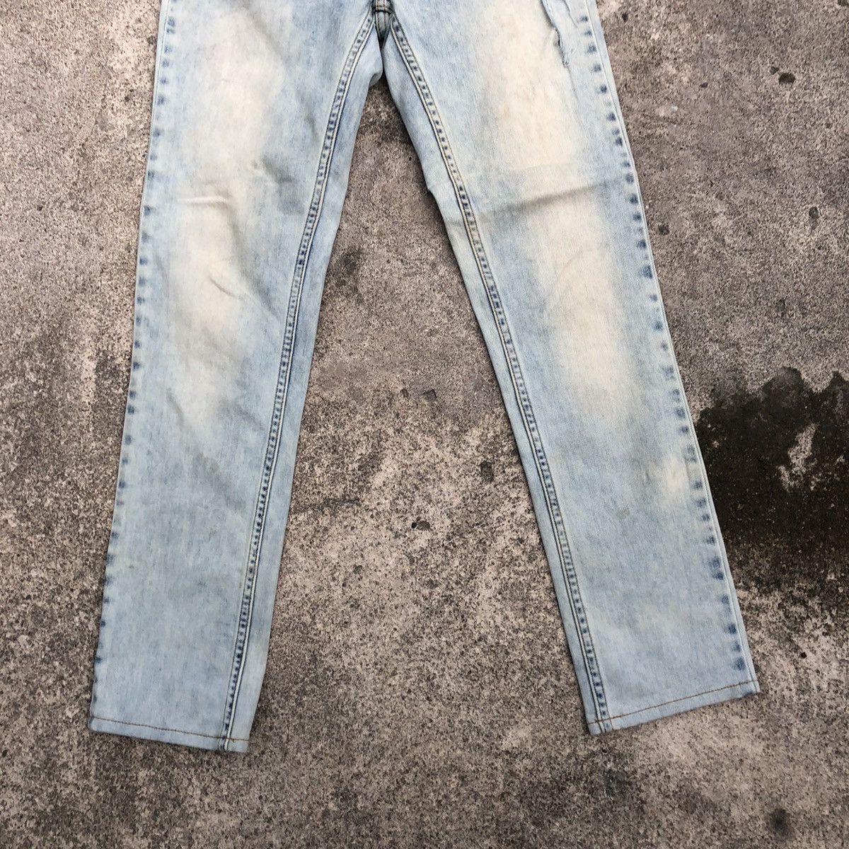 Acne Studios × Vintage 🔥Rare🔥Acne Studios Flex Silver Stoned Wash Rips Denim Jeans Size 24" / US 00 / IT 34 - 3 Thumbnail