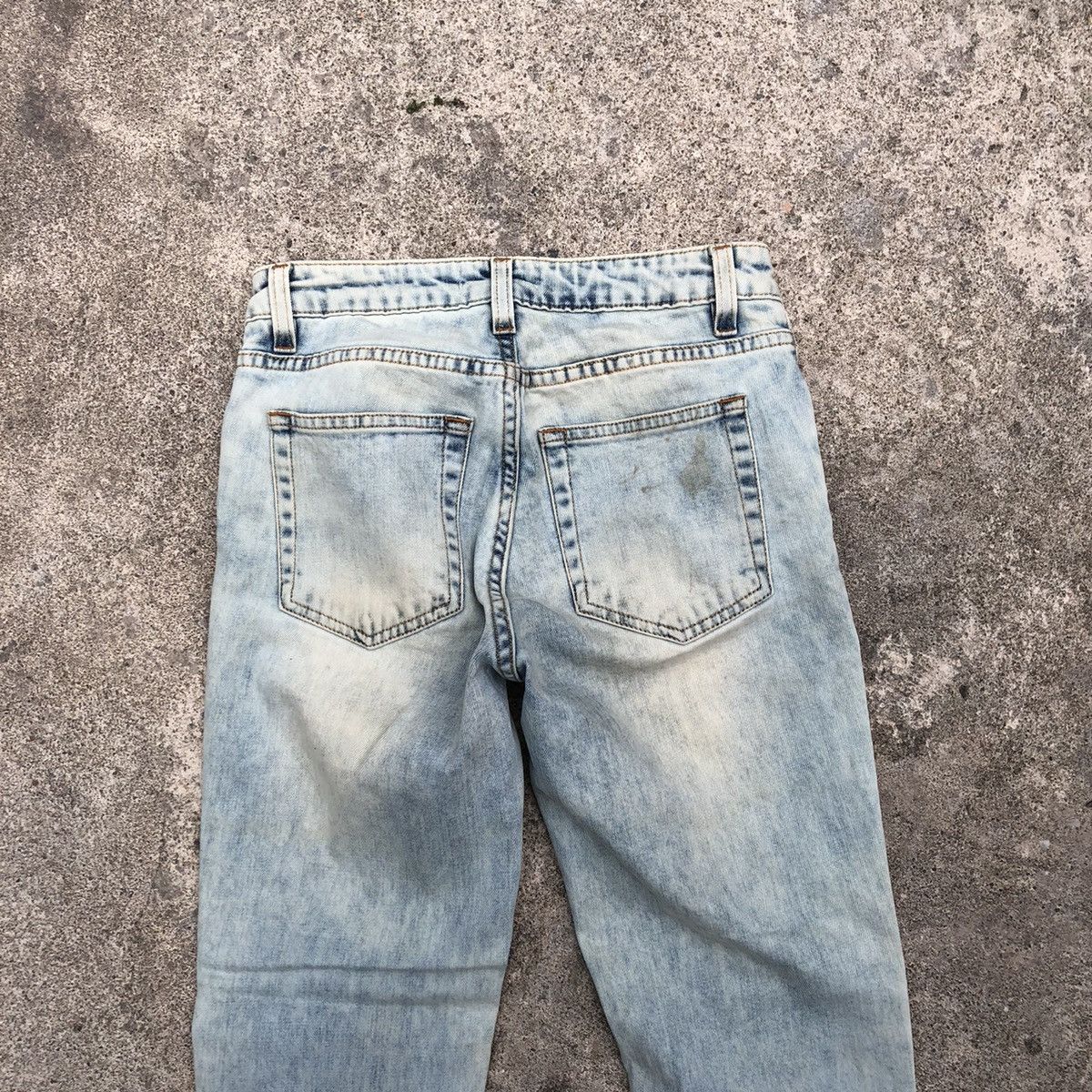 Acne Studios × Vintage 🔥Rare🔥Acne Studios Flex Silver Stoned Wash Rips Denim Jeans Size 24" / US 00 / IT 34 - 5 Thumbnail