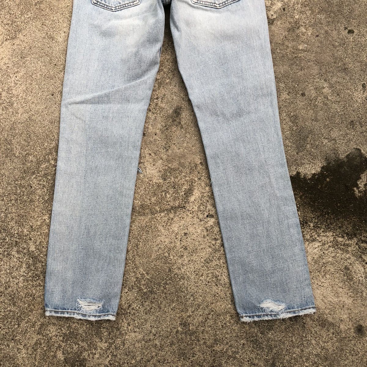 Japanese Brand 🔥Rare🔥🇯🇵Rodeo Crown Stone Wash Rips Distress Denim Jeans Size 29" - 6 Thumbnail