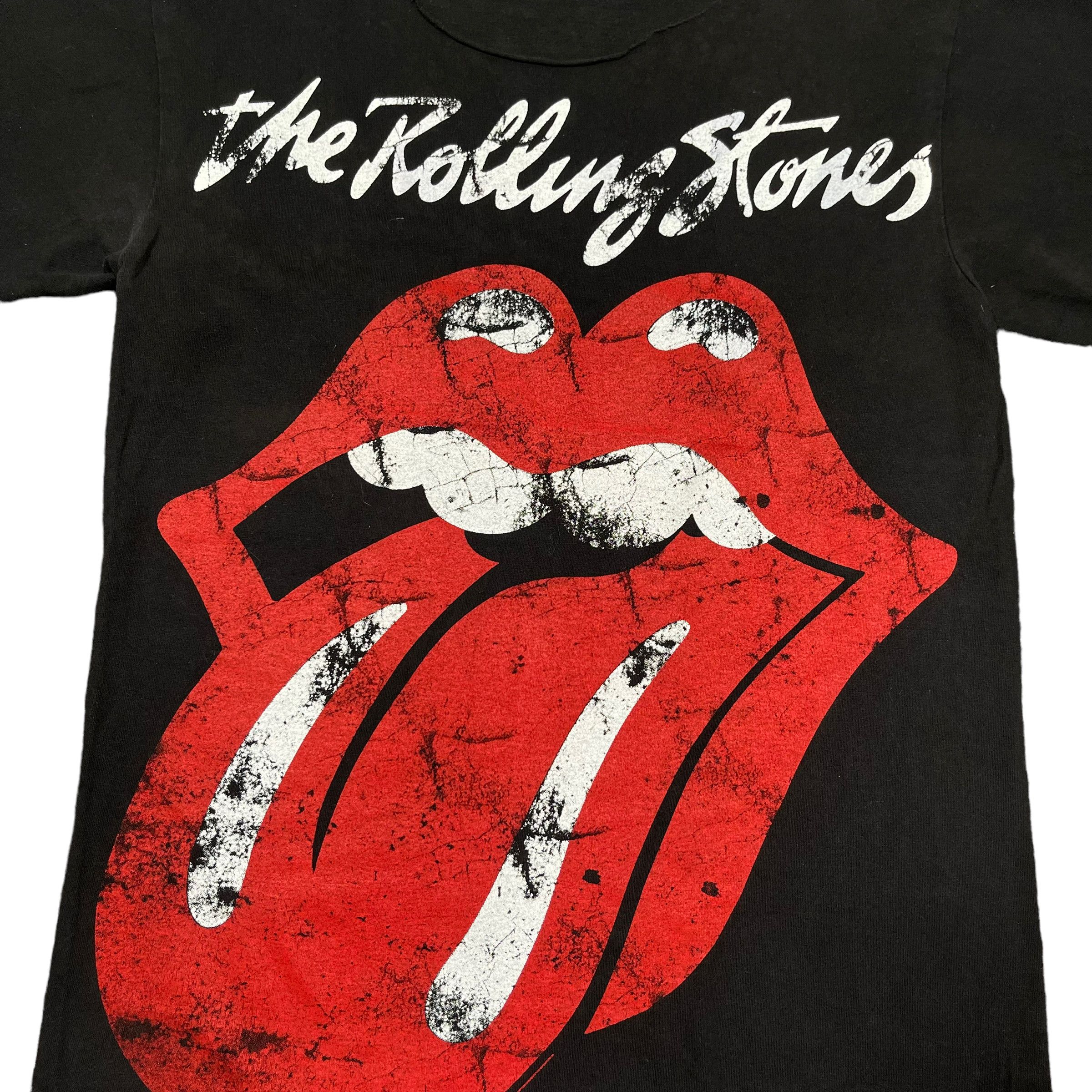 Band Tees × The Rolling Stones × Vintage The Rolling Stone Band Distressed Big Printed T Shirt Size US M / EU 48-50 / 2 - 2 Thumbnail