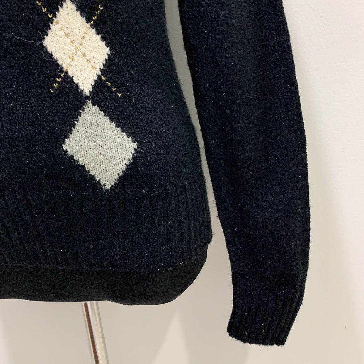 Jeremy Argyle × Lyle & Scott LYLE&SCOTT Argyle Intarsia Native Knitwear Pullover Sweater Size US M / EU 48-50 / 2 - 11 Thumbnail