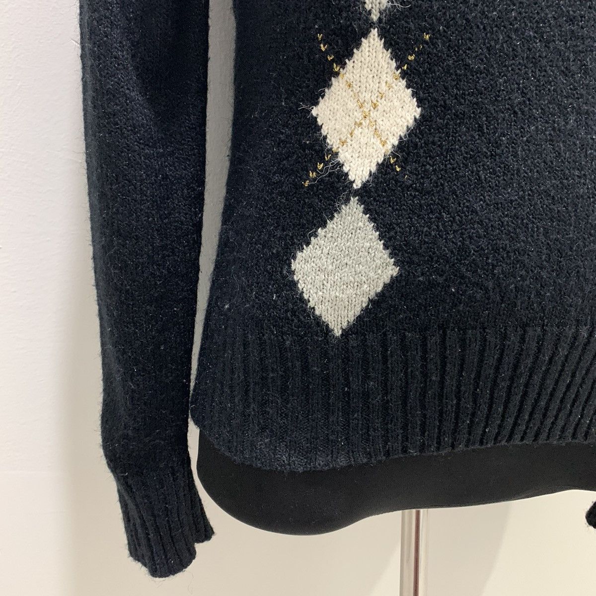Jeremy Argyle × Lyle & Scott LYLE&SCOTT Argyle Intarsia Native Knitwear Pullover Sweater Size US M / EU 48-50 / 2 - 10 Thumbnail