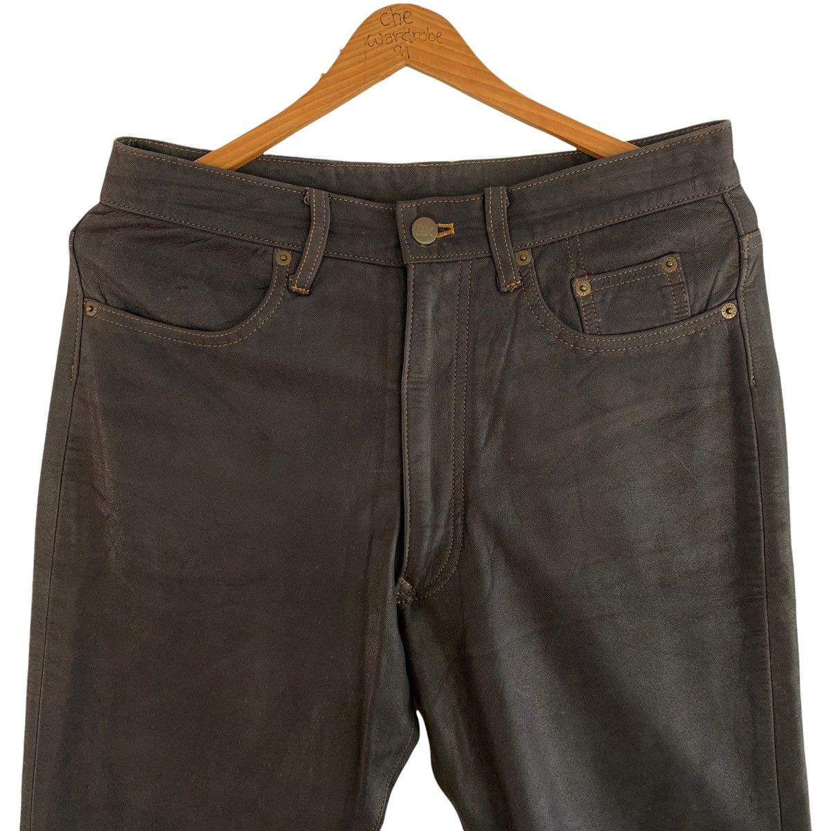 Japanese Brand × Leather Explorer Jeans Leather Pant Size US 30 / EU 46 - 3 Thumbnail