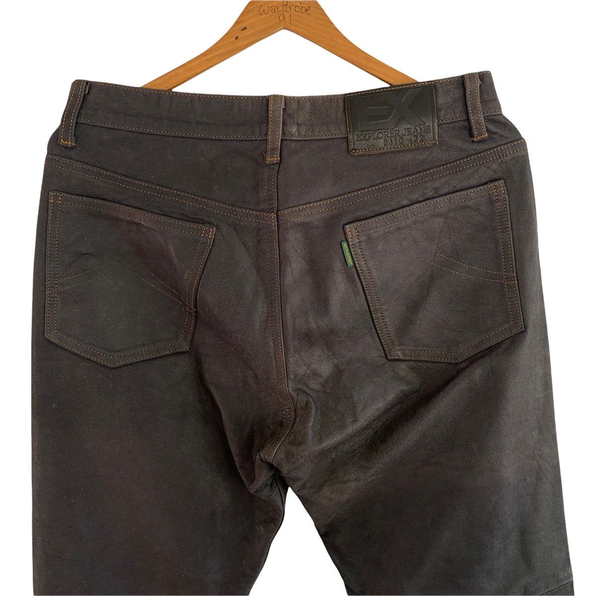 Japanese Brand × Leather Explorer Jeans Leather Pant Size US 30 / EU 46 - 5 Thumbnail