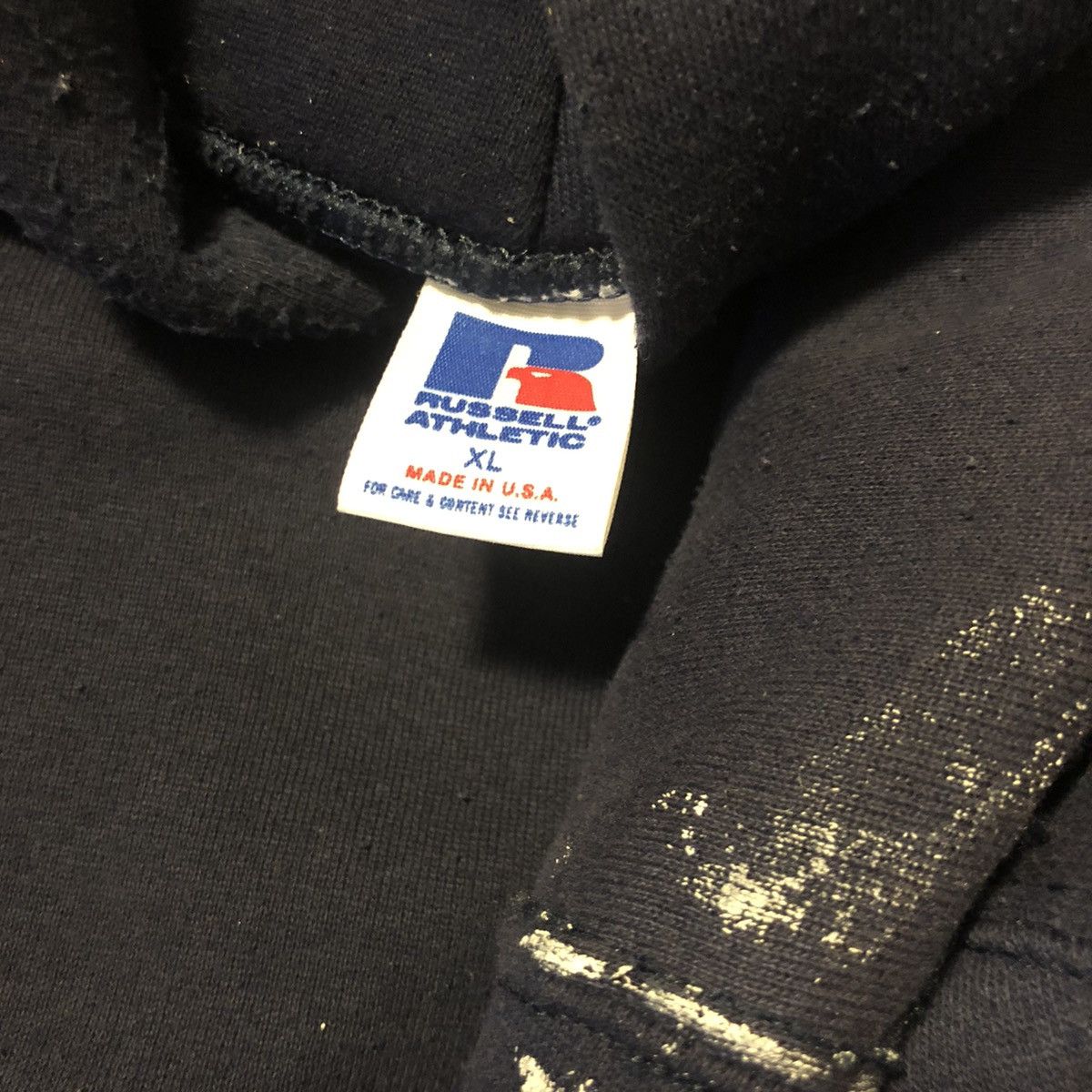 Russell Athletic × Vintage Vintage 90’s Blank Blue Russell Hoodie Size US L / EU 52-54 / 3 - 2 Thumbnail