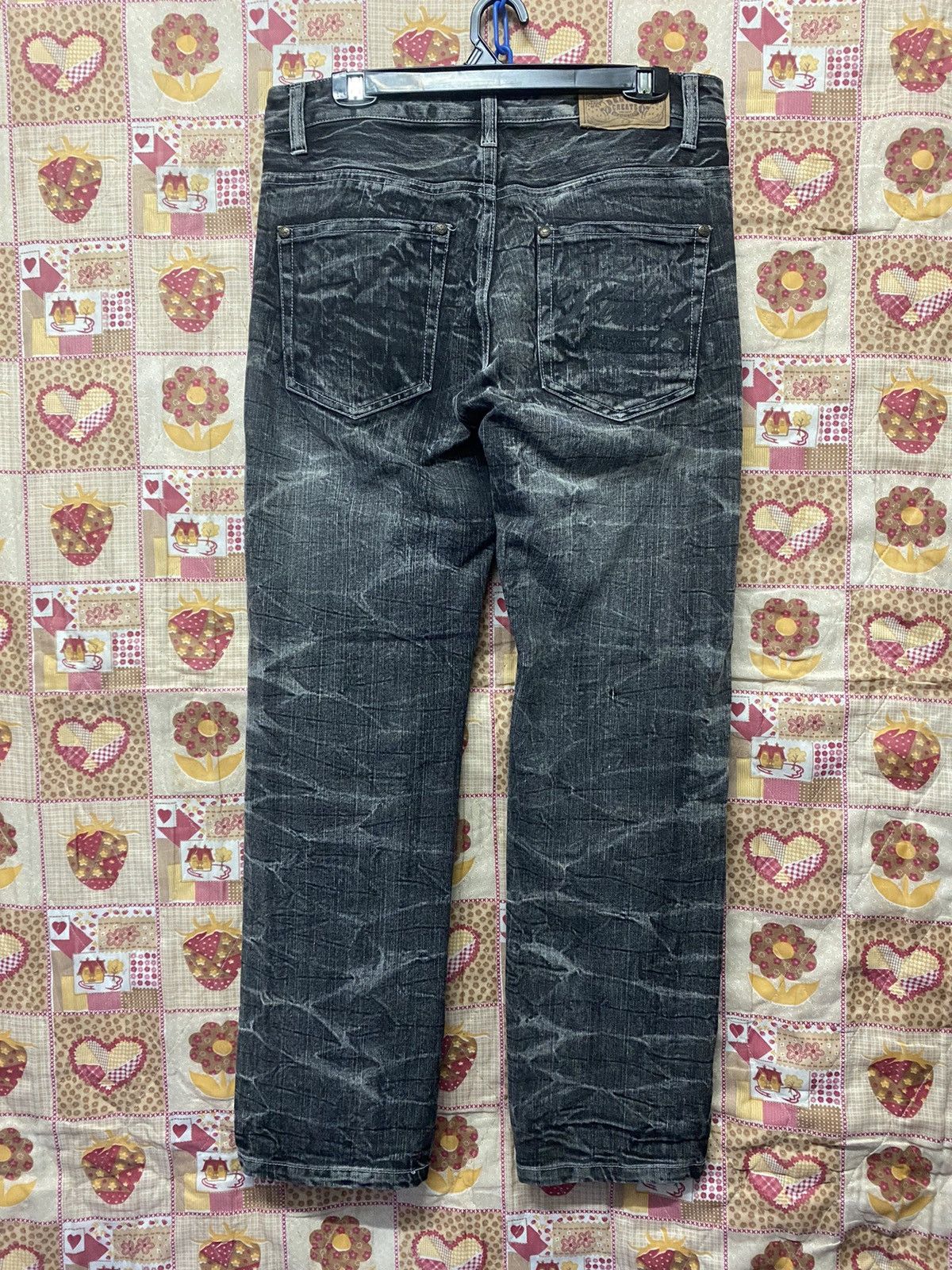 Hysteric Glamour × Japanese Brand × Tornado Mart Japanese Creation Designer Grunge Punk Lightning Black Jeans Size US 33 - 6 Thumbnail