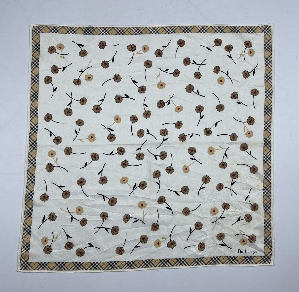 Burberry × Vintage vintage burberry bandana handkerchief neckerchief HC0620 Size ONE SIZE - 2 Thumbnail