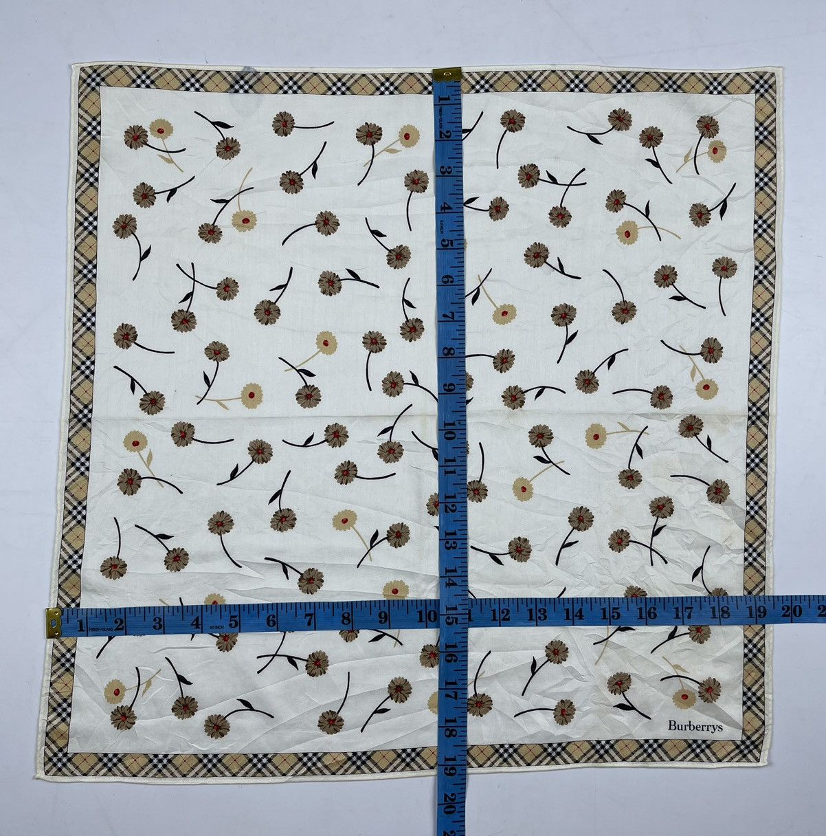 Burberry × Vintage vintage burberry bandana handkerchief neckerchief HC0620 Size ONE SIZE - 9 Thumbnail