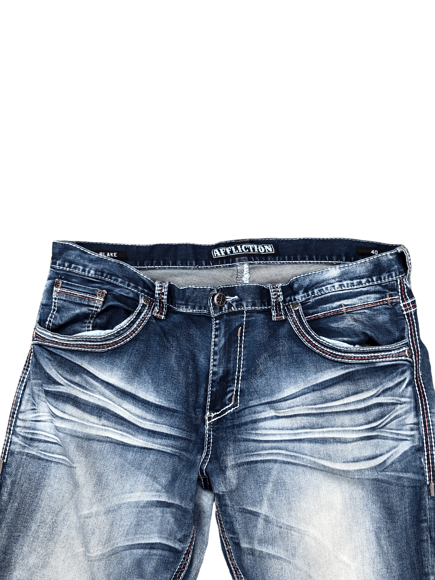 Affliction × Vintage Vintage Affliction Embroidered Jeans Size 40 RARE Size US 40 / EU 56 - 5 Thumbnail