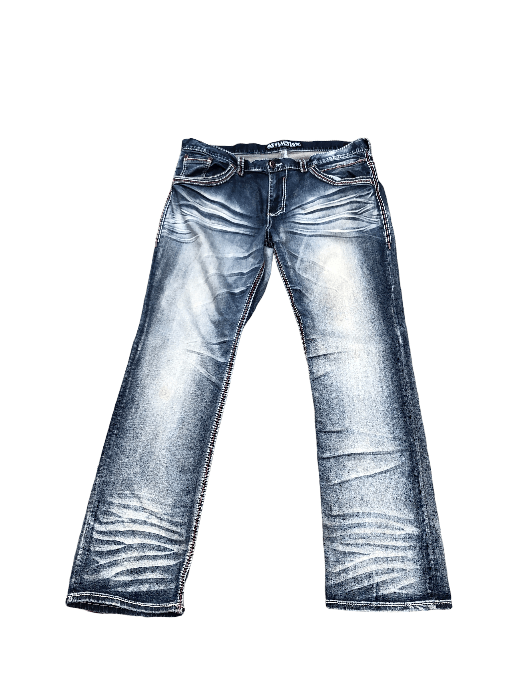 Affliction × Vintage Vintage Affliction Embroidered Jeans Size 40 RARE Size US 40 / EU 56 - 3 Thumbnail