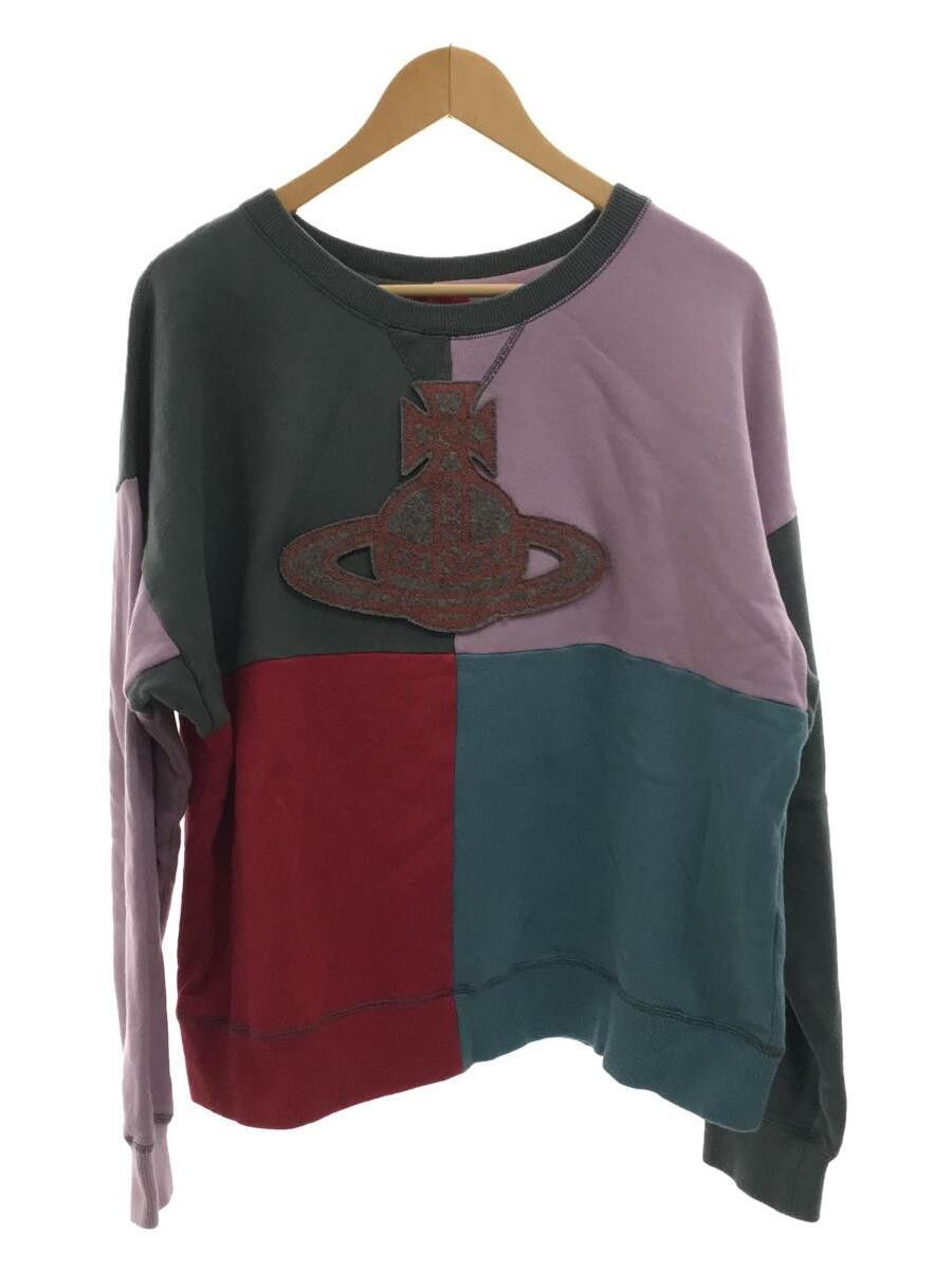 image of Vivienne Westwood Wide Boxy Panel Orb Patch Sweatshirt, Men's (Size Medium)