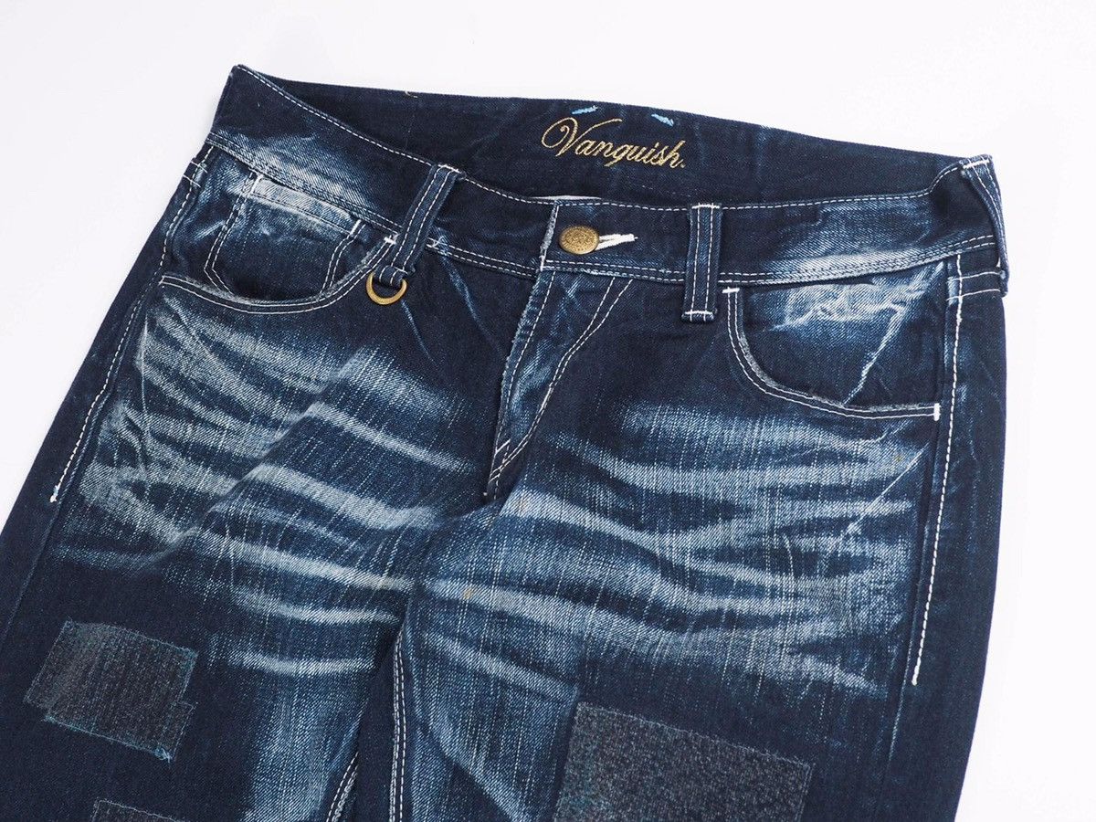 Japanese Brand × Vanquish VANQUISH Japan Archival Design Streetwear Patchwork Jeans Size US 33 - 3 Thumbnail