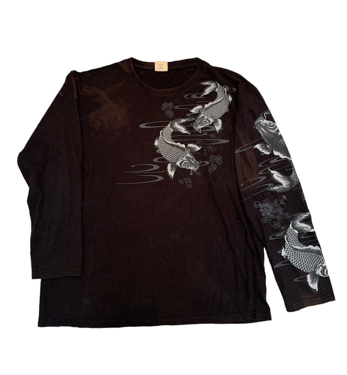 Other Vintage Beautiful Sunfaded Japan Sukajan Koi Fish Design Size US XL / EU 56 / 4 - 2 Thumbnail