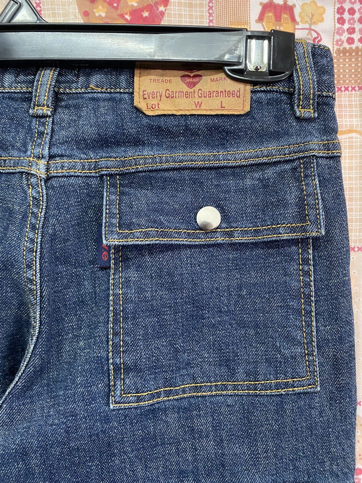 Japanese Brand × Vintage Flare Jeans Japan Side Cargo Utility Denim Size 28" / US 6 / IT 42 - 9 Thumbnail