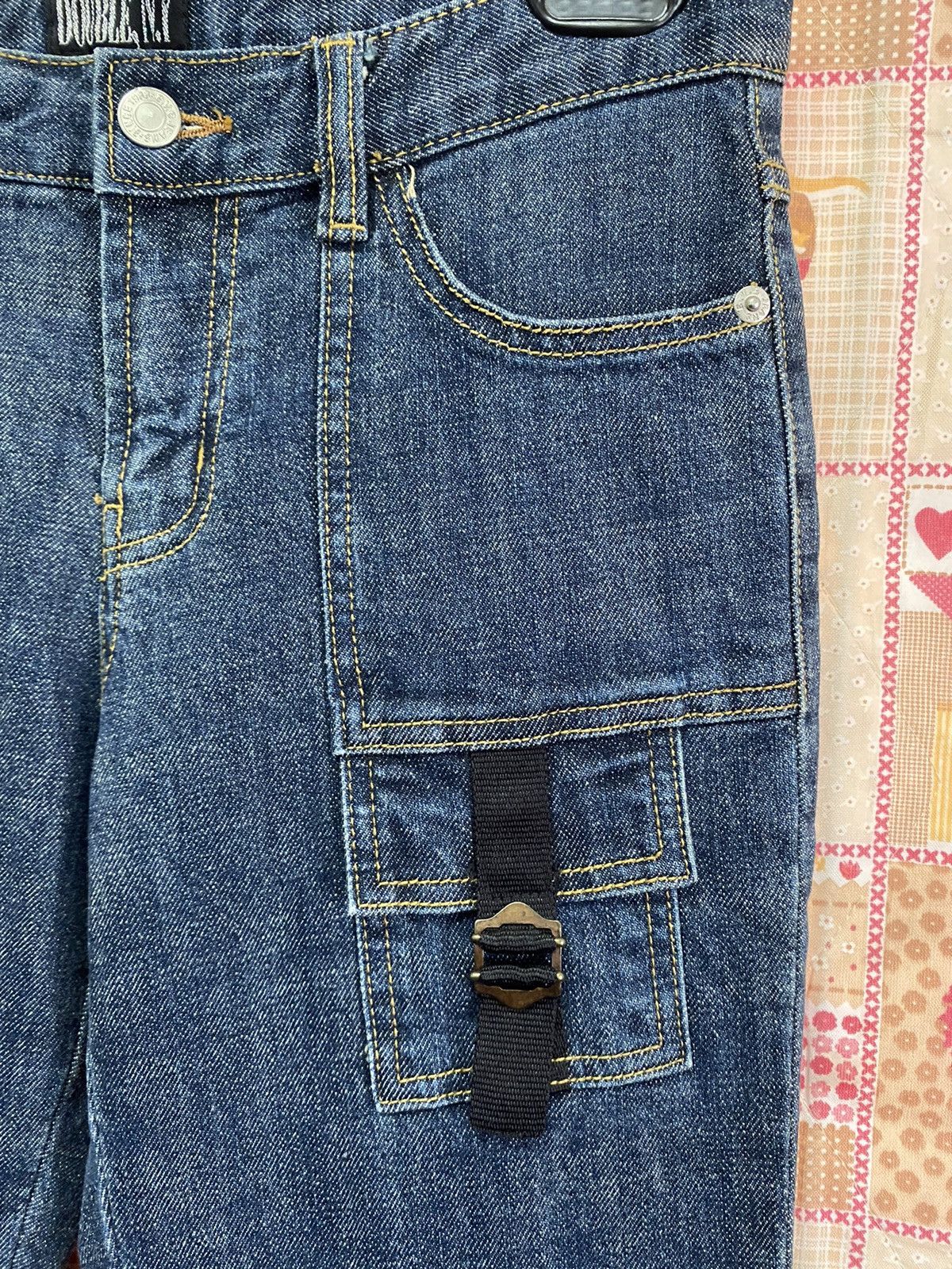 Japanese Brand × Vintage Flare Jeans Japan Side Cargo Utility Denim Size 28" / US 6 / IT 42 - 6 Thumbnail