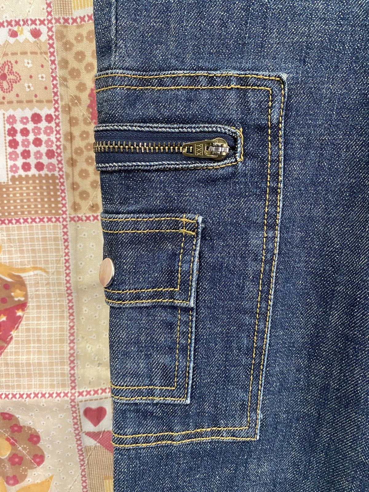 Japanese Brand × Vintage Flare Jeans Japan Side Cargo Utility Denim Size 28" / US 6 / IT 42 - 5 Thumbnail