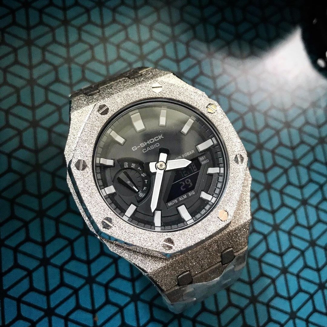 Casio G-Shock Frosted GA-2100 (Silver) Size ONE SIZE - 8 Thumbnail