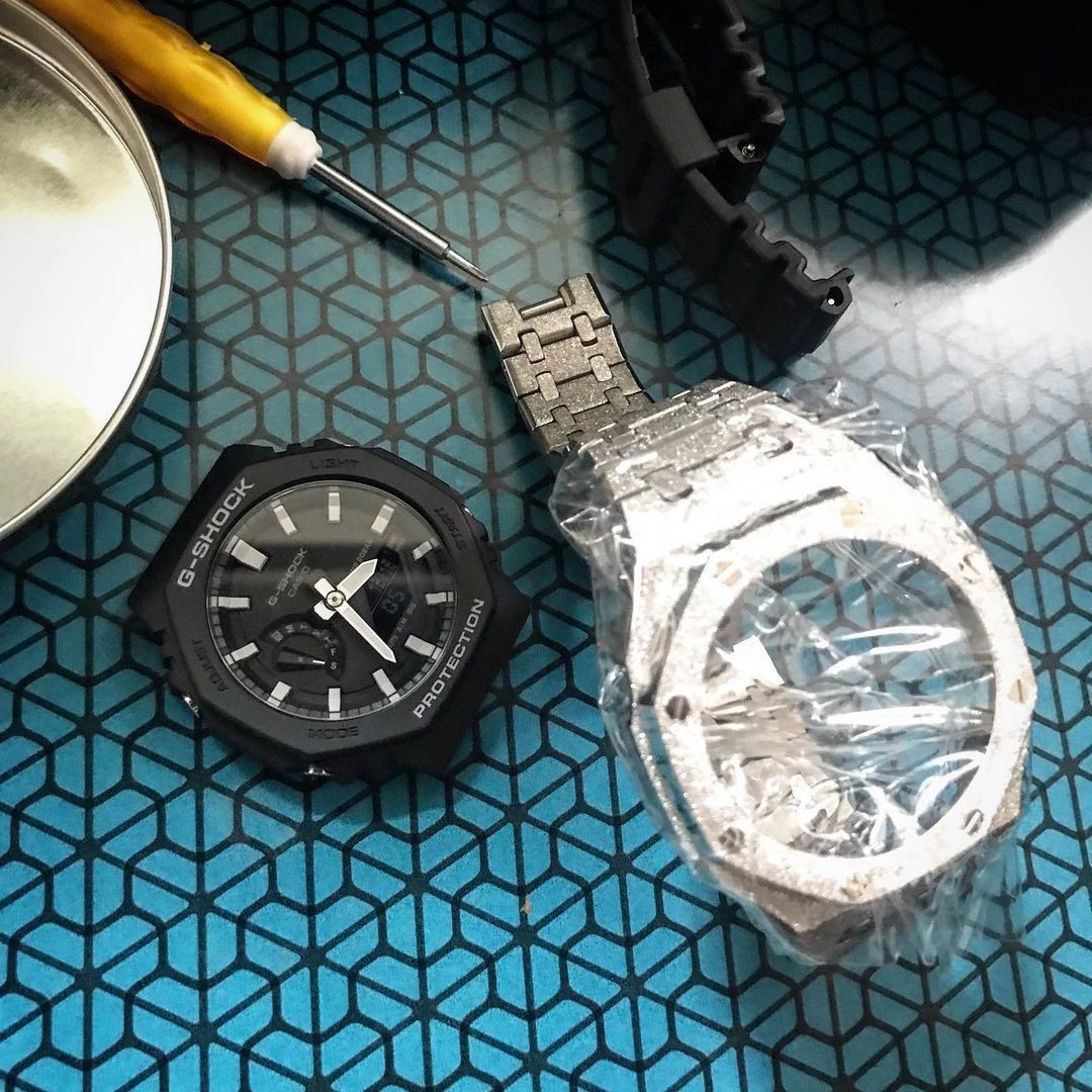Casio G-Shock Frosted GA-2100 (Silver) Size ONE SIZE - 7 Thumbnail