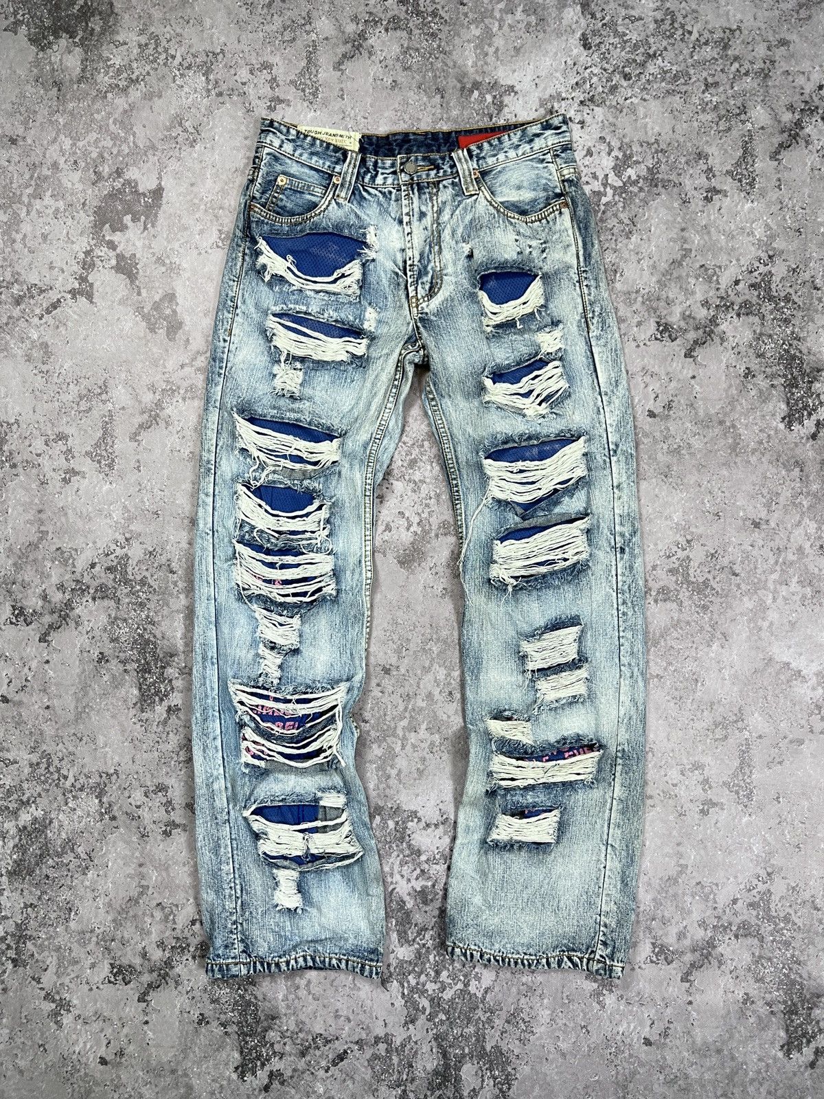 image of 20471120 x Archival Clothing Vintage Tough Jeansmith Distressed Jeans in Blue, Men's (Size 30)