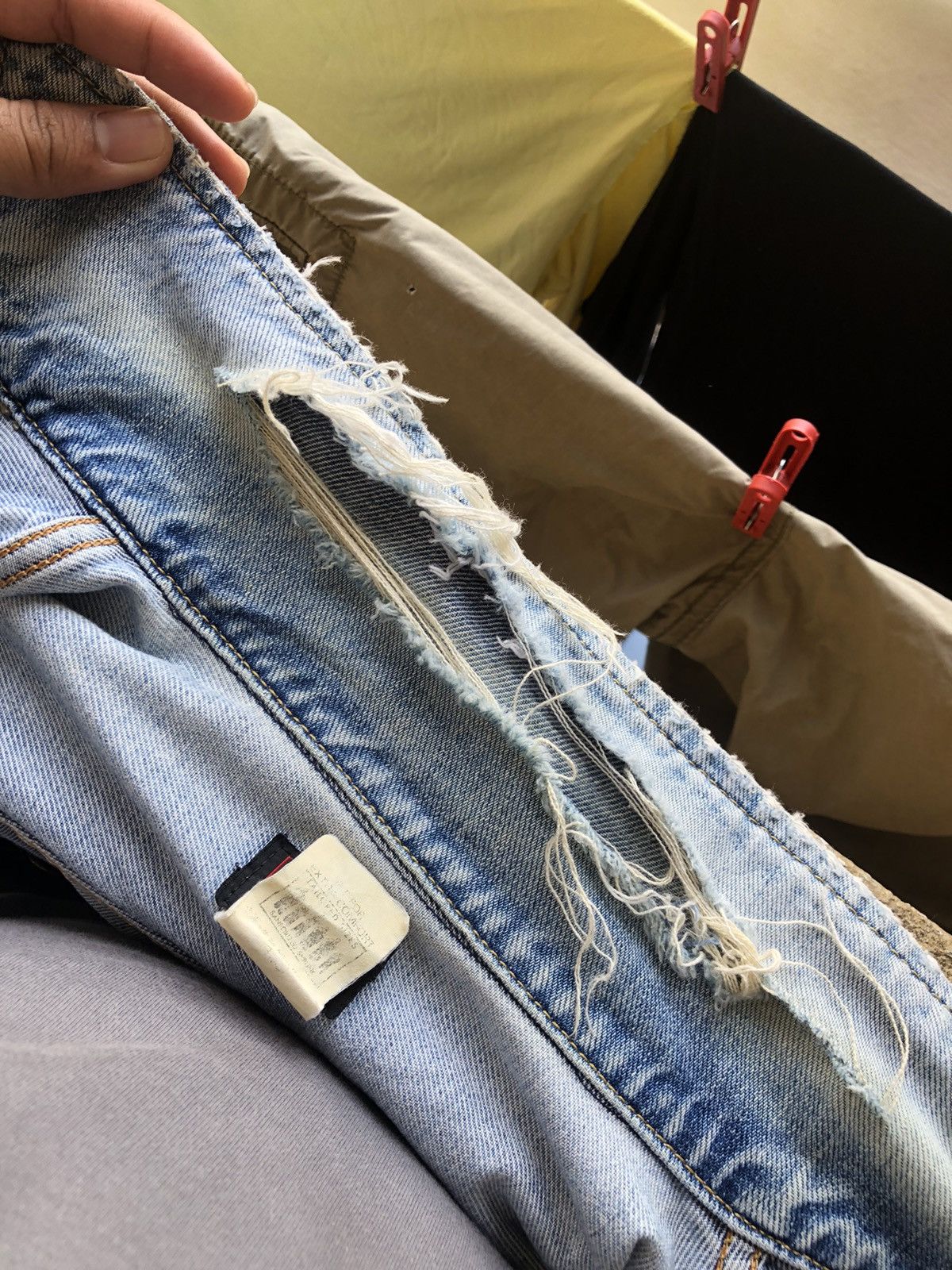 Lee Vintage 80s Lee Raider Distressed Denim Trucker Jackets Size US M / EU 48-50 / 2 - 20 Thumbnail