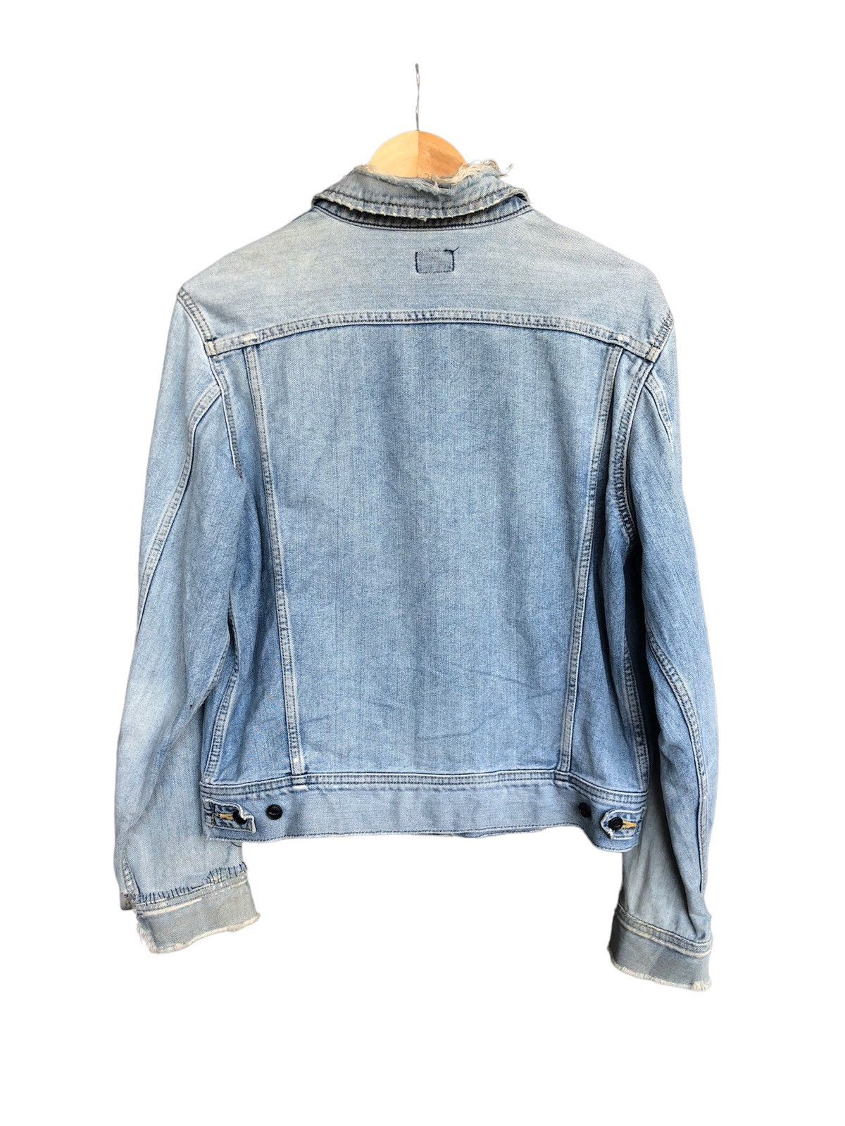 Lee Vintage 80s Lee Raider Distressed Denim Trucker Jackets Size US M / EU 48-50 / 2 - 2 Thumbnail