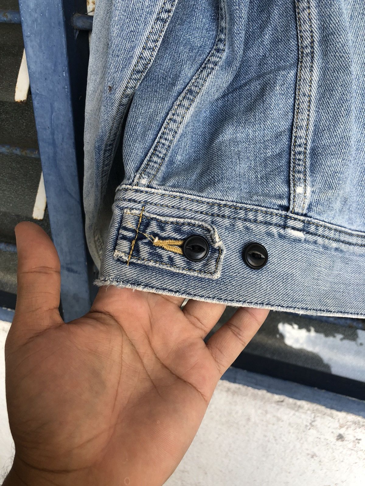 Lee Vintage 80s Lee Raider Distressed Denim Trucker Jackets Size US M / EU 48-50 / 2 - 19 Thumbnail