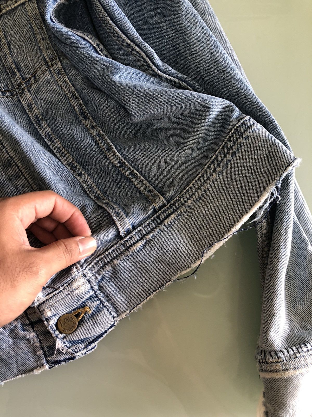 Lee Vintage 80s Lee Raider Distressed Denim Trucker Jackets Size US M / EU 48-50 / 2 - 21 Thumbnail