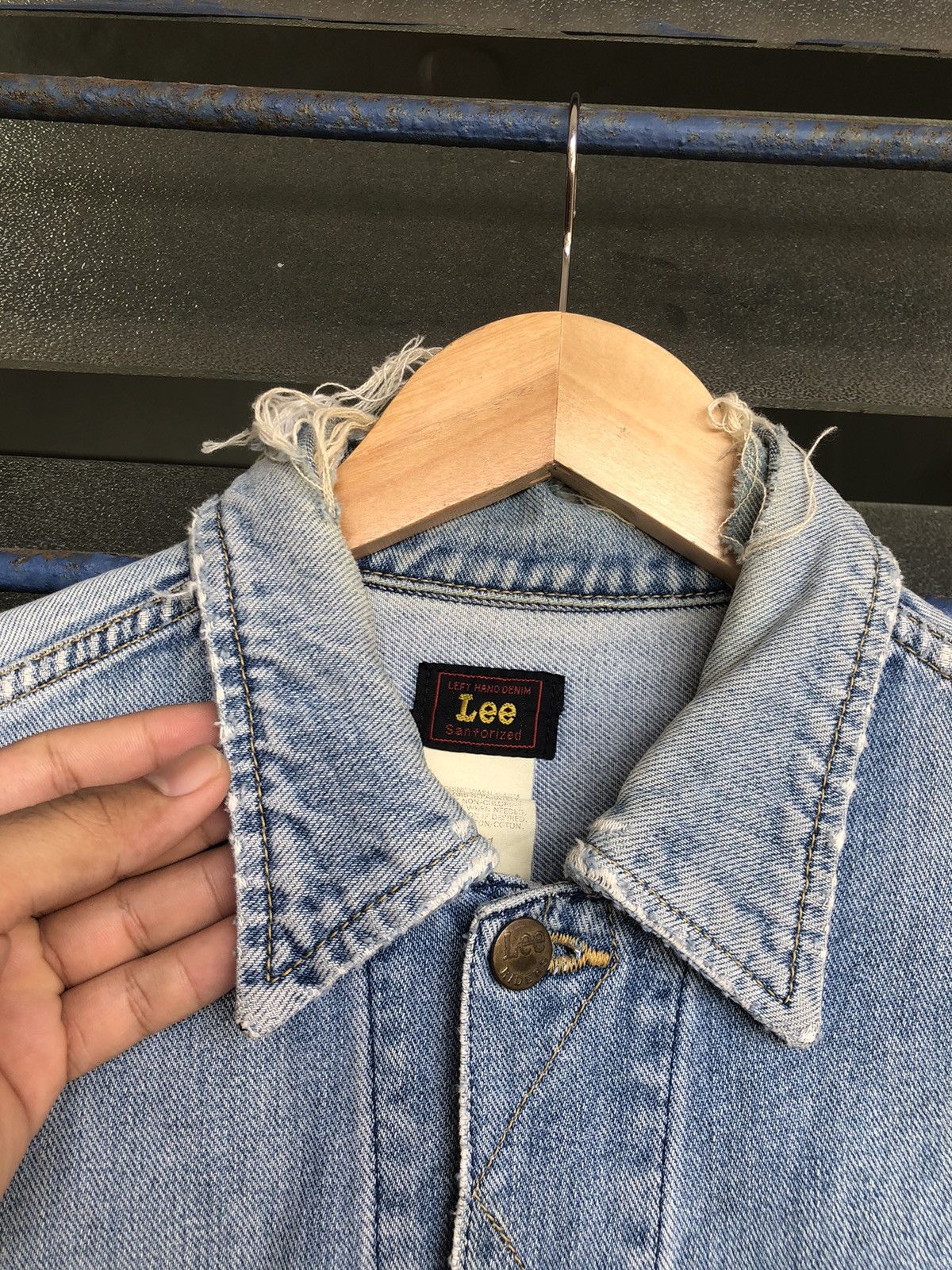 Lee Vintage 80s Lee Raider Distressed Denim Trucker Jackets Size US M / EU 48-50 / 2 - 5 Thumbnail