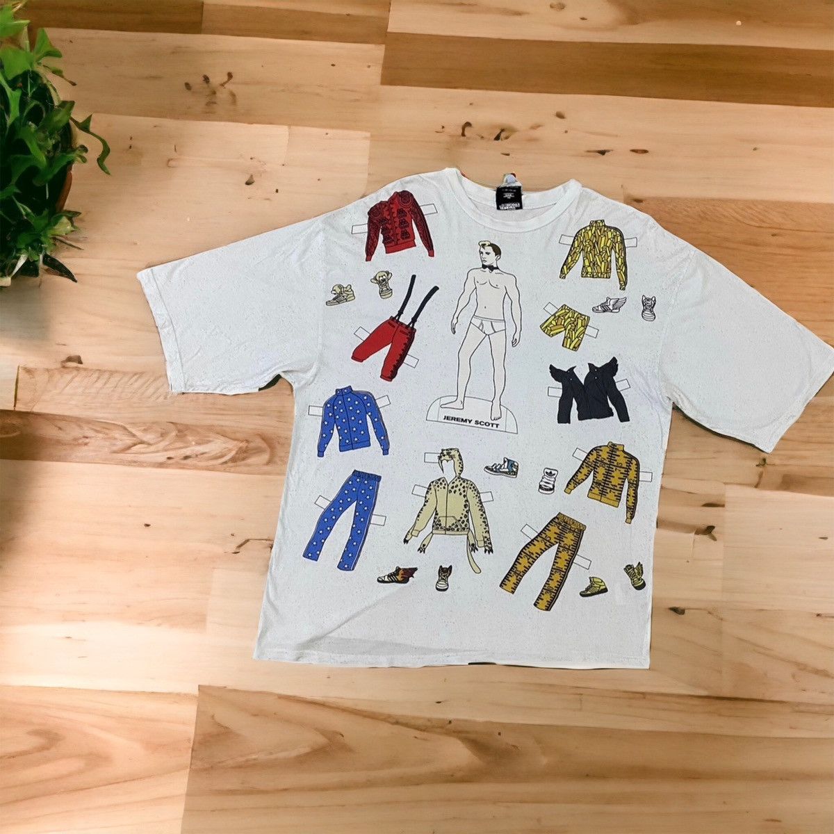 Adidas × Designer × Jeremy Scott adidas Jeremy Scott Big Paper-Doll Graphic Tee Shirt Size US XL / EU 56 / 4 - 1 Thumbnail