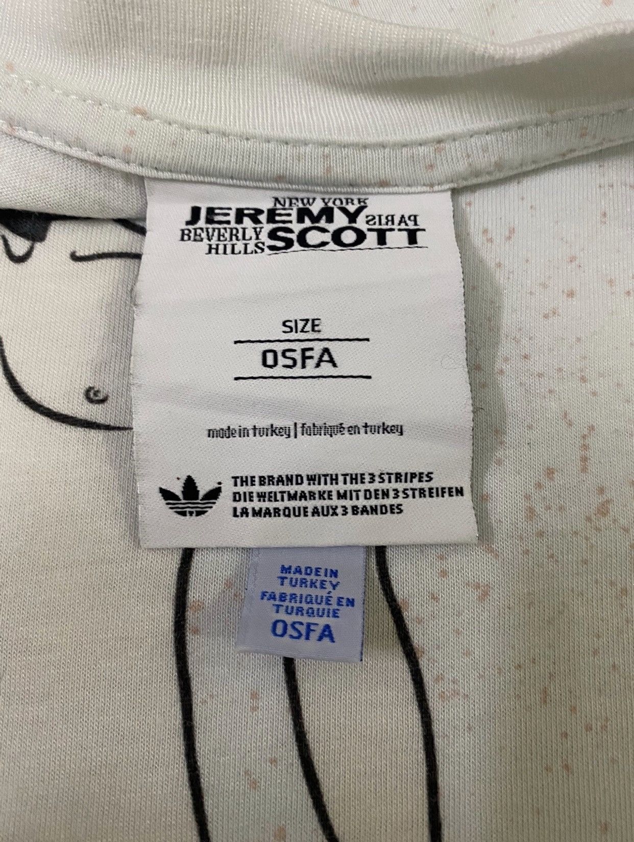 Adidas × Designer × Jeremy Scott adidas Jeremy Scott Big Paper-Doll Graphic Tee Shirt Size US XL / EU 56 / 4 - 5 Thumbnail